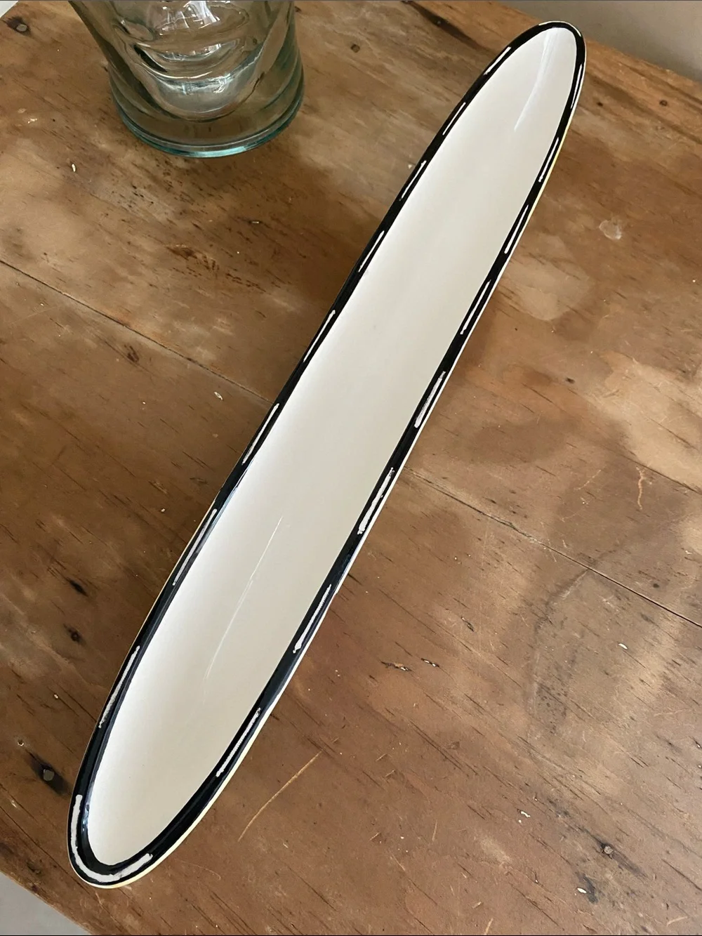Buon Vino Ceramic Olive Boat Serving Dish Charcuterie